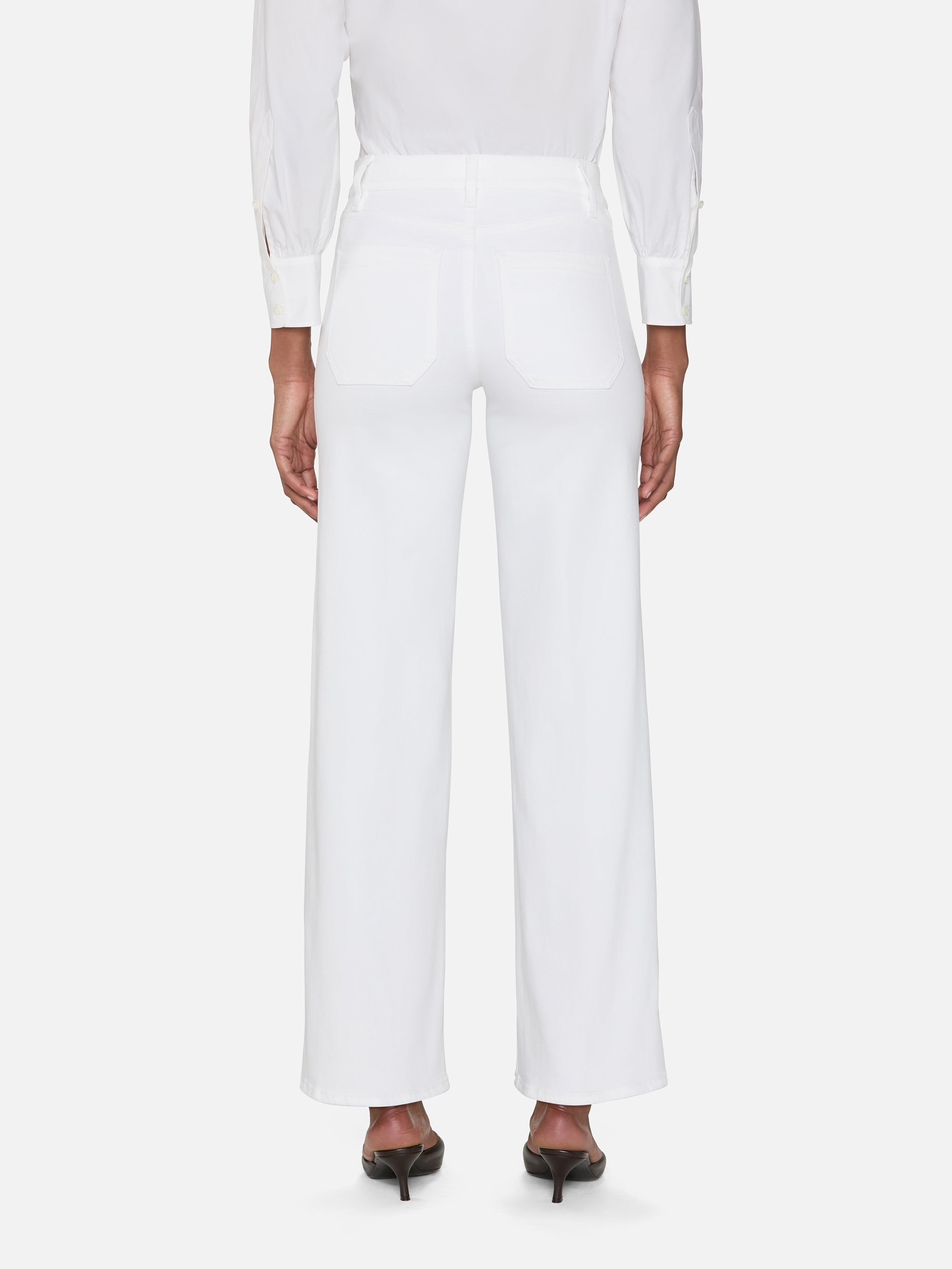 Le Slim Palazzo Modernist Pocket -- White